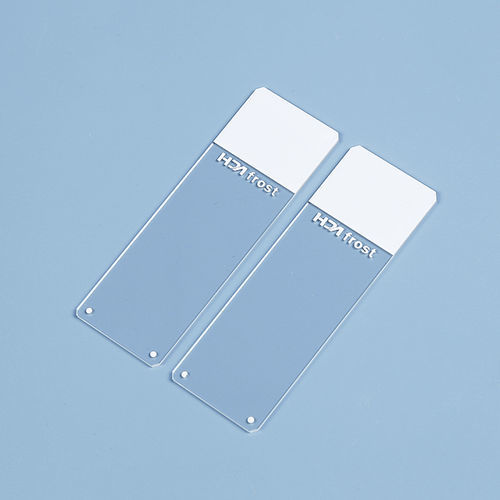 Vetrino per microscopio adesivo - HDAS002 series - Jiangsu Huida Medical Instruments - con rivestimento colorato / in Polysine®