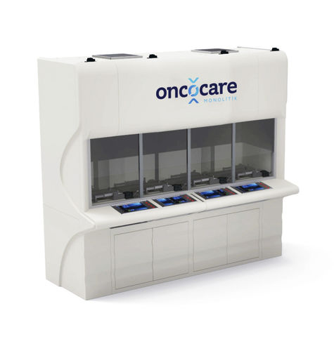 Sistema di miscelazione interamente automatizzato - MC series - Oncosem - per l'industria farmaceutica / per manipolazione di liquidi / con agitazione