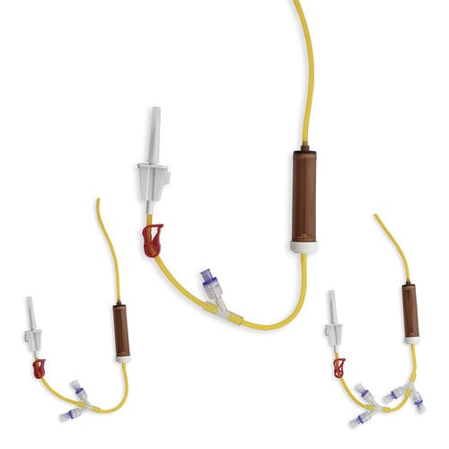 Set di infusione per chemioterapia - OAS026-P  - Oncosem - con filtro per la prevenzione della contaminazione da particelle / con connettore a Y / con camera di gocciolamento