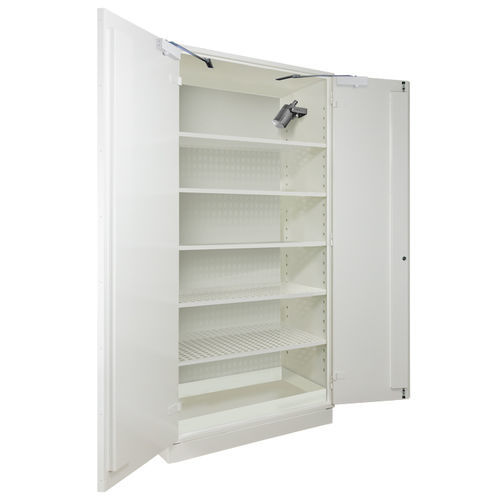 Armadio per ospedale - S2006+LIA5 - Ecosafe - con ripiano / con sportello / bianco