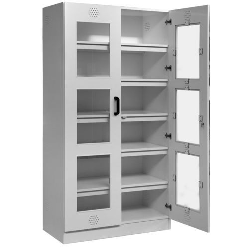 Armadio per ospedale - AA220V - Ecosafe - con sportello battente / in acciaio inossidabile / 2 porte
