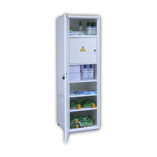 Armadio portamedicinali - AS5 - Ecosafe - con ripiano / con sportello / bianco