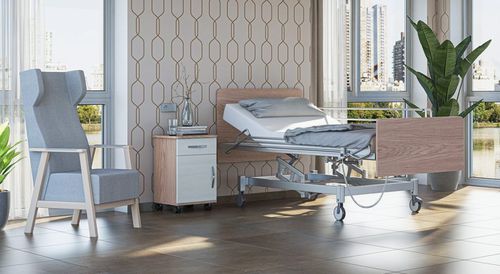 Comodino con rotelle - MAE6000ME - SENIORCARE - modulare / con cassetti