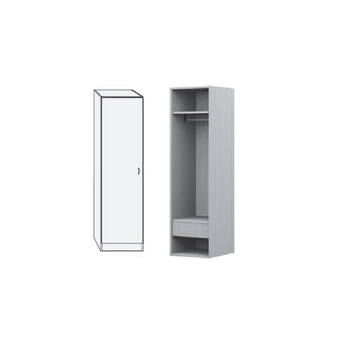 Armadio con ripiano - MAE0118ME - SENIORCARE - con sportello / 1 porta / a 1 modulo