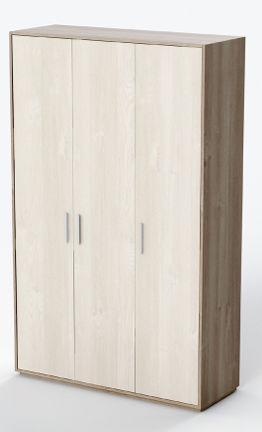 Armadio con sportello battente - NOR3044ME - SENIORCARE - 3 porte