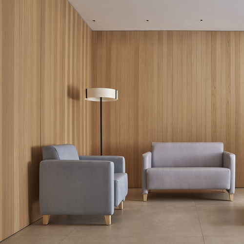 Divano per sala d'attesa - LIP0005TA - SENIORCARE - per ambulatorio / 2 posti / design