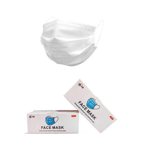 Mascherina chirurgica per adulti - Xiantao Yuanjie Nonwoven Products - scatola da 50 pezzi / bianca / monouso