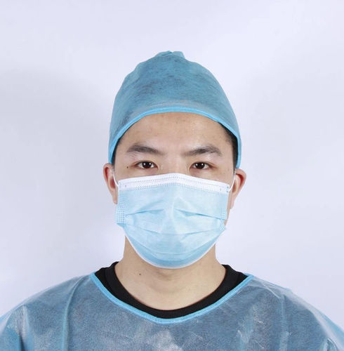 Cuffia chirurgica con allacciatura regolabile - Xiantao Yuanjie Nonwoven Products - monouso / traspirante / sterile