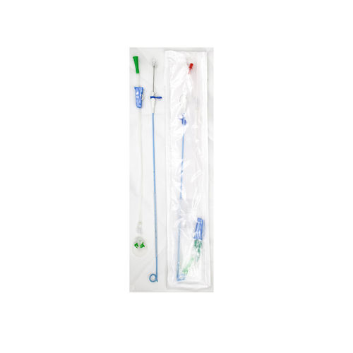 Set di drenaggio biliare - 8Fr-45cm - DIALL Medical - con valvola antiriflusso / radiopaco / in poliuretano