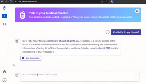 Software medico - Medical ChatBot - John Snow Labs - clinico / da ricerca / con intelligenza artificiale