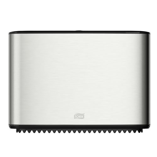Distributore di asciugamani di carta - Mini Jumbo - Tork - da parete / in acciaio inossidabile