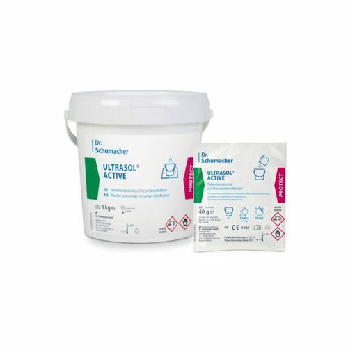 Detergente a base di cloro - ULTRASOL ACTIVE  - THX MEDICAL - per superfici / biologico / in polvere