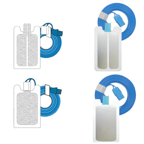 Placca neutra per elettrobisturi - Promed - in silicone / adesiva / monouso