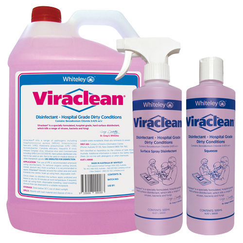Disinfettante per dispositivi medici - Viraclean® - Whiteley - per pavimenti e altre superfici / liquido / 5000 ml