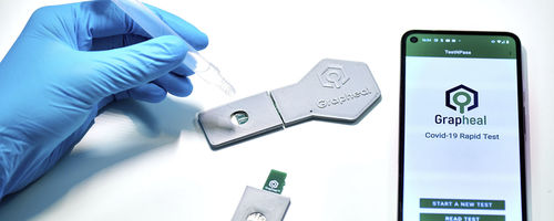 Test rapido per diagnosi COVID-19 - TestNpass - Grapheal - per antigeni / SARS-COV-2 / autotest