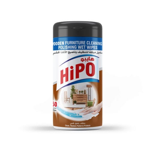 Salvietta detergente per mobili ospedalieri - HiPO Wooden - Al-Mueen - 50 pezzi