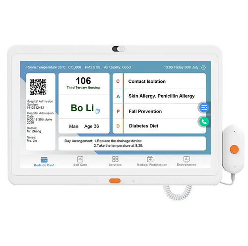 Terminale multimediale per postazione paziente touch screen - PS-BEA13Y1 - ClearTV