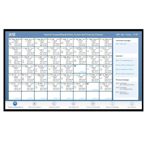 Terminale multimediale per postazione paziente touch screen - ClearTV
