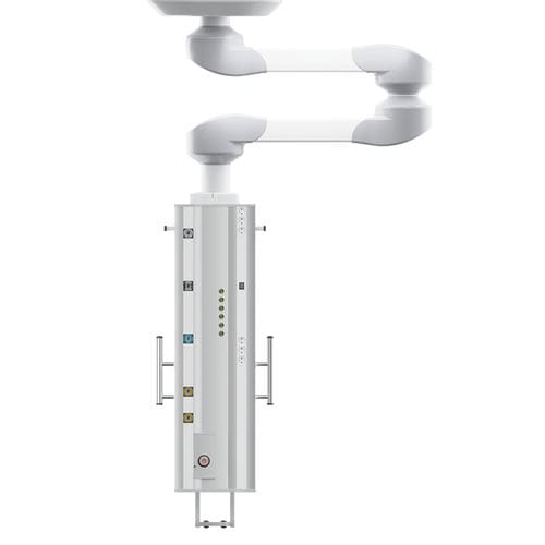 Braccio di distribuzione a soffitto - OK07-28 Z - MZ Liberec, a.s. - per terapia intensiva / per anestesia / per sala operatoria