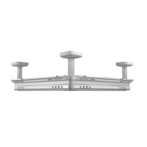 Trave tecnica a soffitto - ZMP07 - MZ Liberec, a.s. - per terapia intensiva / fisso / con ripiani