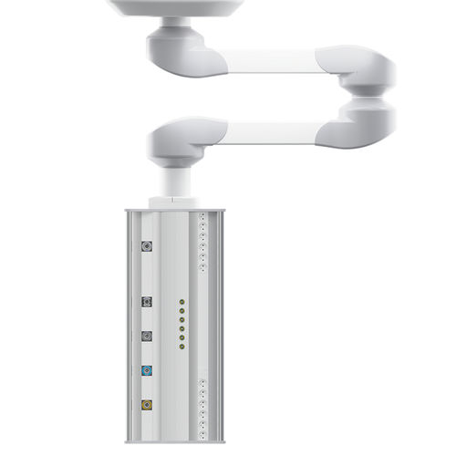 Braccio di distribuzione a soffitto - OK07-28 H - MZ Liberec, a.s. - per terapia intensiva / per anestesia / per sala operatoria