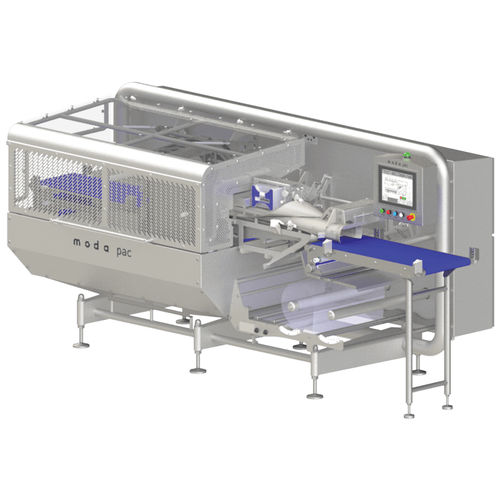 Sistema di confezionamento automatizzato - Moda Pac  - Amcor Embalagens Flexíveis - avvolgitrici / a pavimento / per sacchi