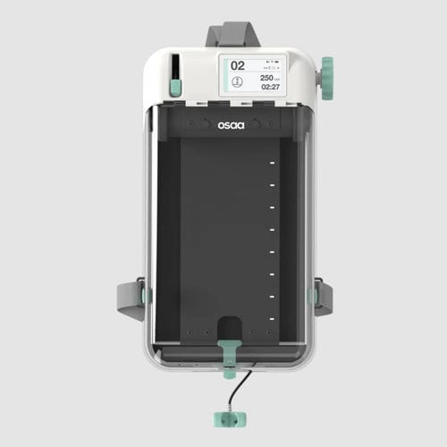 Pompa di perfusione a 1 via - iV2GO&reg; - OSAA Innovation ApS - per somministrazione di farmaci / portatile / programmabile