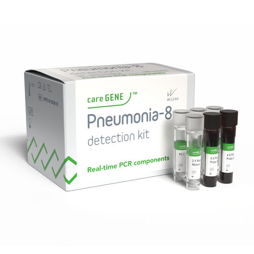 Kit di test della polmonite - careGENE&trade; Pneumonia-8 detection kit (RUO) - WELLS BIO - della Legionella pneumophila / dello Streptococcus pneumoniae / della Chlamydophila pneumoniae
