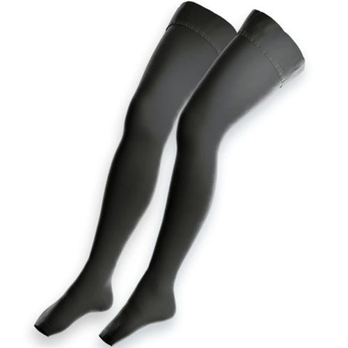 Calze antitrombo autoreggenti di prevenzione delle tromboembolie venose (TEV) - Wellcosan - unisex / nero / blu