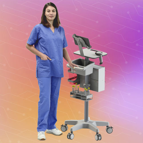 Carrello medico - Phlebotomy roll stand - Mediroll LTD - da laboratorio / per consumabili / per farmaci