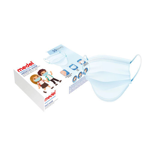 Mascherina chirurgica pediatrica - Medel International S.r.l. - scatola da 20 pezzi / blu / monouso