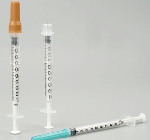 Siringa da tubercolina - SN06012 series - GenSci Group - 1 ml / monouso / sterile