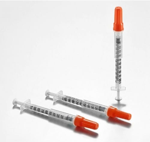 Siringa per iniezioni sottocutanee - DC030 series - GenSci Group - da insulina / 1 ml / 0,5 ml