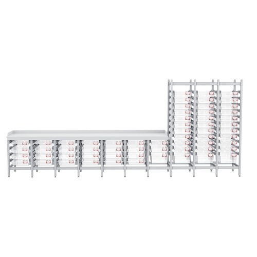 Scaffalatura modulare - Topmodul - per contenitori / antibatterica / in alluminio