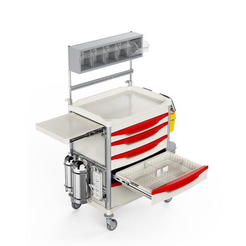 Carrello ospedaliero - T008 - Topmodul - per traumatologia / per chirurgia / per uso generale
