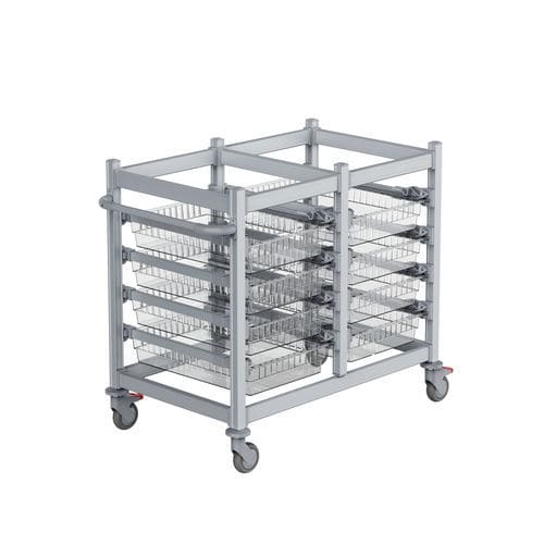 Carrello medico - T4010-2 - Topmodul - per uso generale / di trasferimento / in alluminio