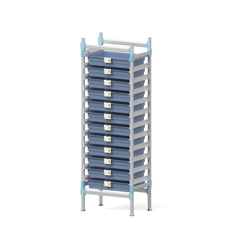 Scaffalatura modulare - TDAS60-2 - Topmodul - per cestelli / in alluminio
