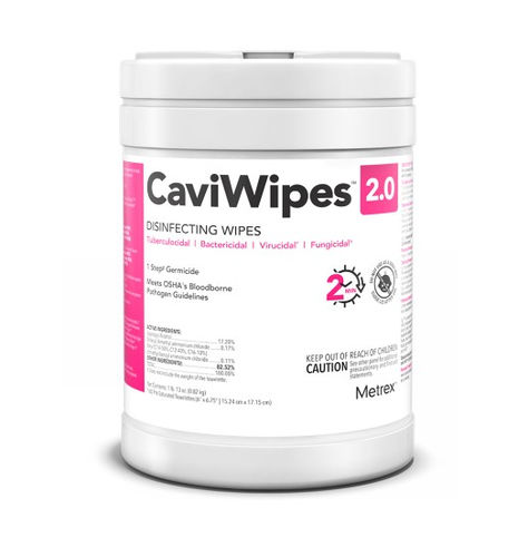 Salvietta detergente per pavimenti e altre superfici - CaviWipes™ 2.0 - Metrex - 160 pezzi / 65 pezzi