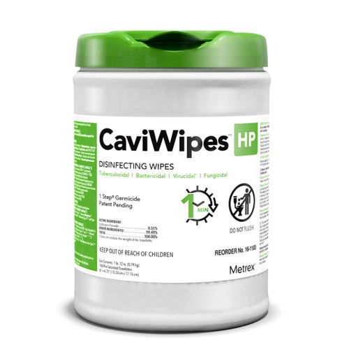 Salvietta detergente per pavimenti e altre superfici - CaviWipes™ HP - Metrex - 160 pezzi / 65 pezzi