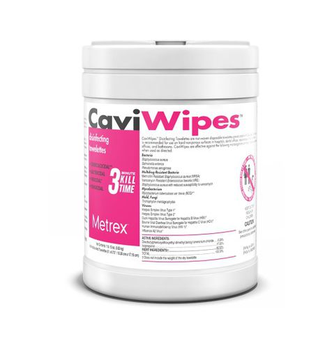 Salvietta detergente per pavimenti e altre superfici - CaviWipes™ - Metrex - 50 pezzi / 160 pezzi / 65 pezzi