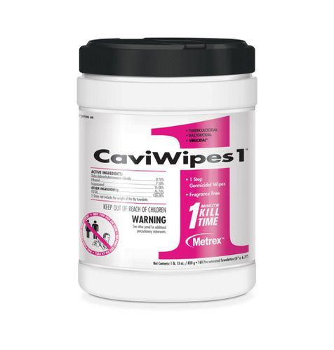 Salvietta detergente per pavimenti e altre superfici - CaviWipes1™ - Metrex - 160 pezzi / 65 pezzi / 45 pezzi