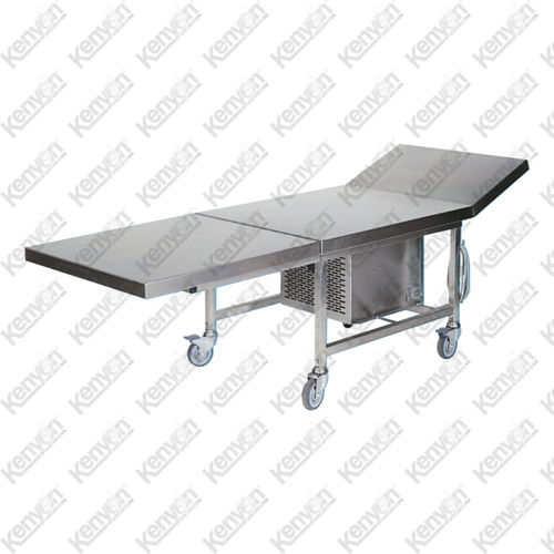 Tavolo rettangolare - Mortuaryequipment.net - su rotelle / in acciaio inossidabile / refrigerato