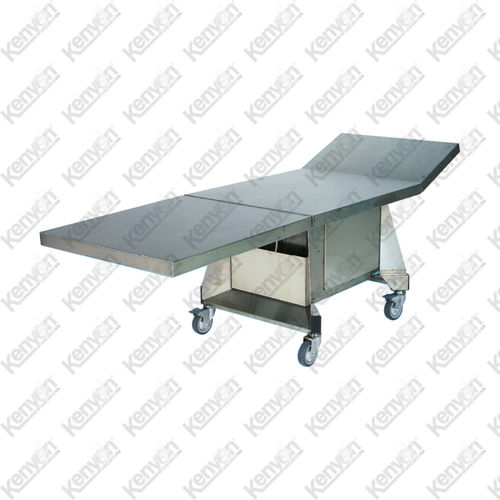 Tavolo rettangolare - Mortuaryequipment.net - su rotelle / in acciaio inossidabile / refrigerato