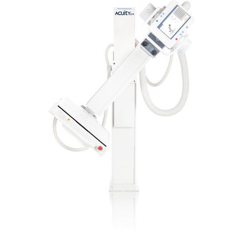 Sistema di radiografia digitale - Acuity SDR+ - Radmedix - per radiografia multidisciplinare / senza tavolo / con braccio portatubo rotante