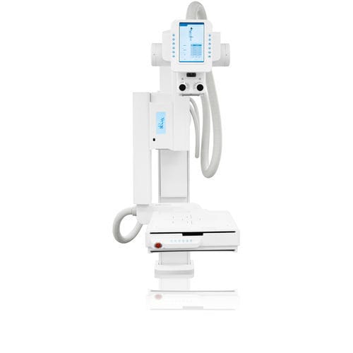 Sistema di radiografia digitale - Acuity UDR U - Radmedix - per radiografia multidisciplinare / senza tavolo / con braccio portatubo rotante