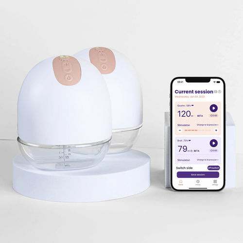 Tiralatte elettrico - Perifit - a mani libere / in silicone