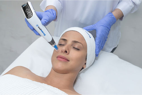 Unità di ringiovanimento cutaneo RF - DermaPen4 - Miramhoo Aesthetics - unità di microdermabrasione / unità di microneedling RF / palmare
