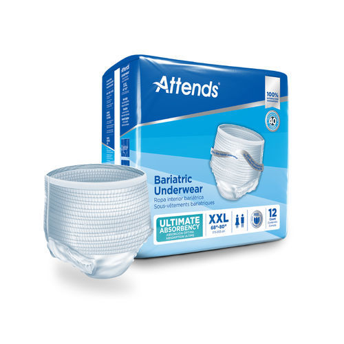 Pannolino per adulto - AU series - Attends - traspirante / elastico / scatola da 12 pezzi