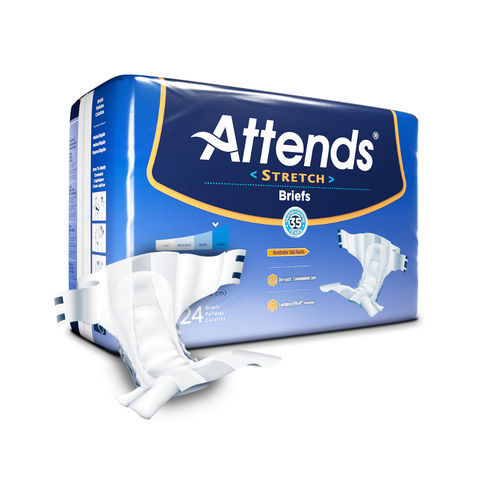 Pannolino per adulto - DDS series - Attends - traspirante / elastico / scatola da 24 pezzi