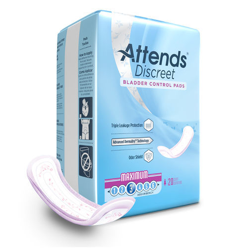 Assorbente igienico esterno per donna - ADPMAX - Attends - traspirante / scatola da 20